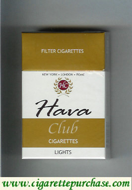 Hava Club cigarettes Lights hard box